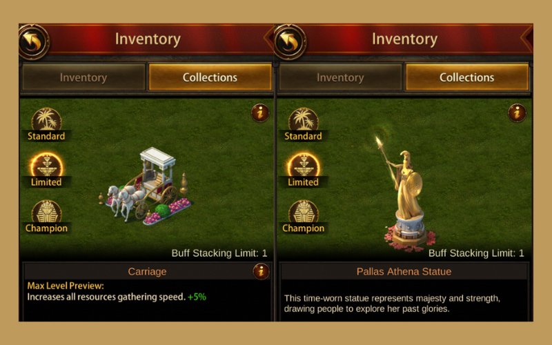 Ideal Land Ornaments in Fame Rewards